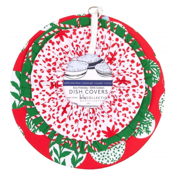 Scandi Ornaments Cotton Dish Covers Set of 3