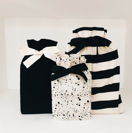 Large Striped Gift Bag