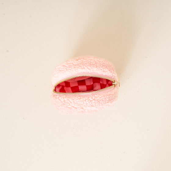 Teddy Pouch-Candy Cane