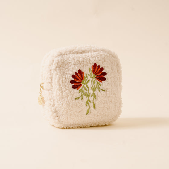 Teddy Pouch-Square Fall Flora