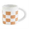 Stripe/Check Terracotta Mug