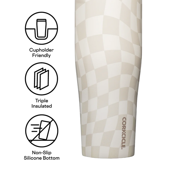 Go Cup XL - 30oz Wavy Checkerboard-Corkcicle