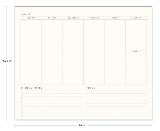 The Weekly Plan Desk Planner