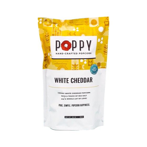 Poppy White Cheddar Popcorn Market Bag