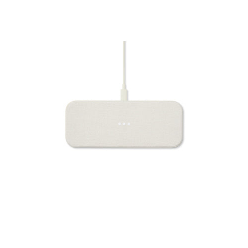 Courant Dual Wireless Charger - Linen - Natural