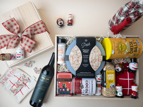 Holiday Family Crate with Wine