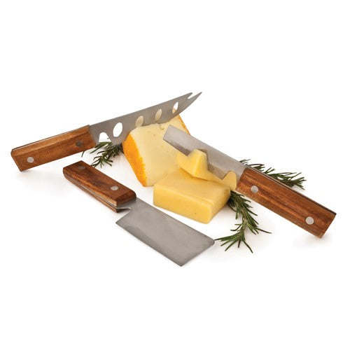 Rustic Cheese Knives, Set of 3
