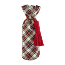  White Tartan Wine Bag