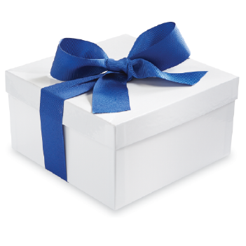 White Deluxe Gift Box with Ribbon